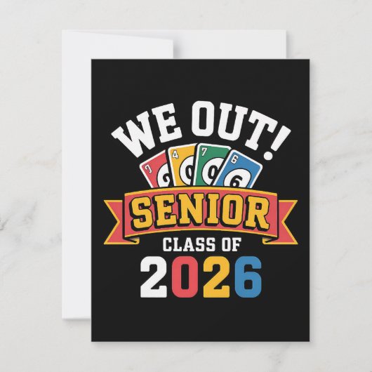 Wij Senior Klas Van 2026 Aankondiging (Voorkant)