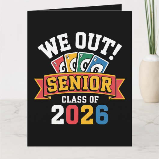 Wij Senior Klas Van 2026 Bedankkaart (Voorkant)