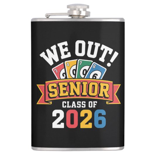 Wij Senior Klas Van 2026 Heupfles (Voorkant)