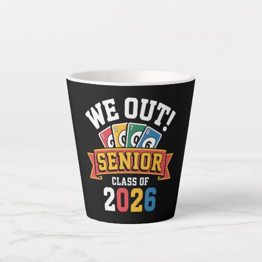 Wij Senior Klas Van 2026 Latte Mok (Voorkant)
