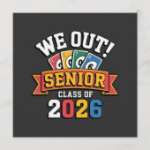 Wij Senior Klas Van 2026 Menu (Voorkant)