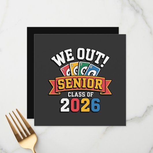 Wij Senior Klas Van 2026 Menu (Voorkant / Achterkant in situ)