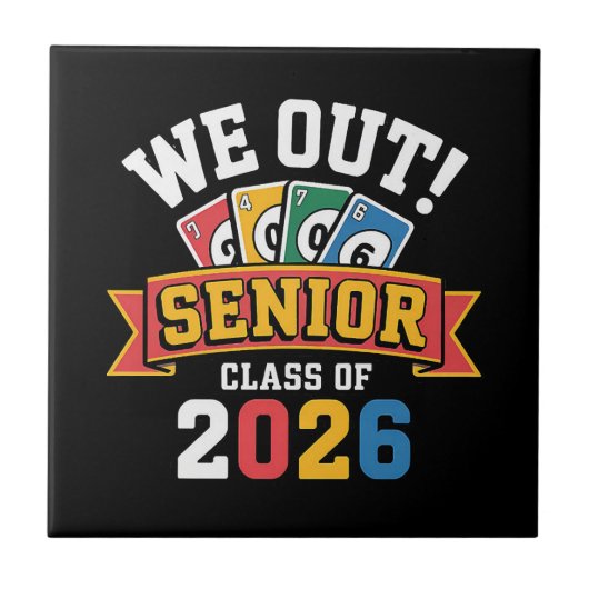Wij Senior Klas Van 2026 Tegeltje (Voorkant)