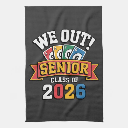Wij Senior Klas Van 2026 Theedoek (Verticaal)