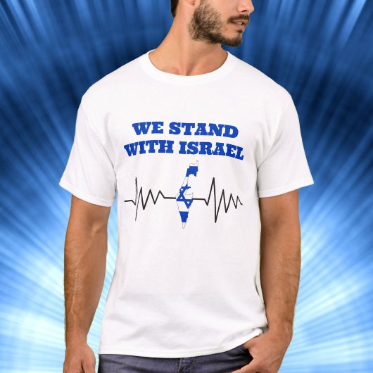 Wij staan achter Israël Patriottisch Joods T-shirt