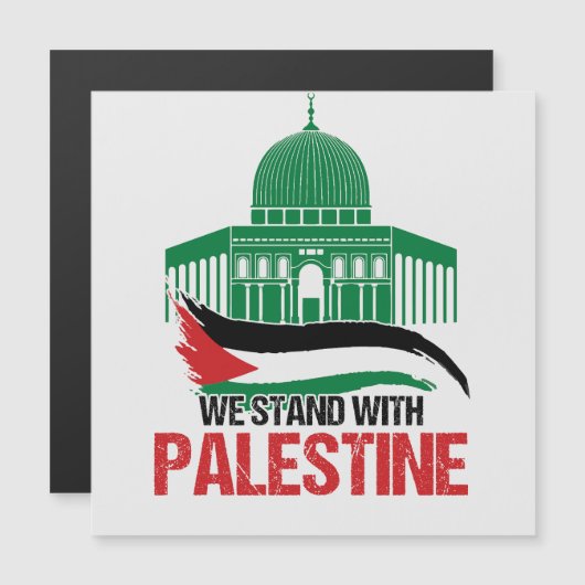 Wij staan achter Palestina (Voorkant / Achterkant)