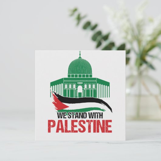 Wij staan achter Palestina (Staand voorkant)