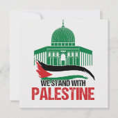 Wij staan achter Palestina (Voorkant)