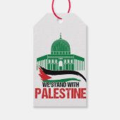 Wij staan achter Palestina Cadeaulabel (Voorkant)