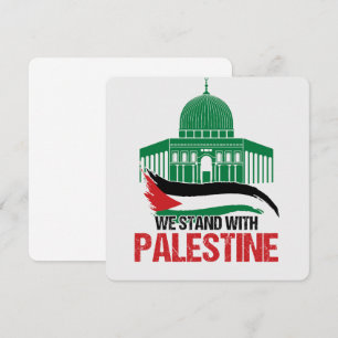 Wij staan achter Palestina Kaart
