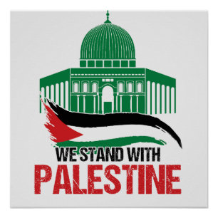 Wij staan achter Palestina Perfect Poster
