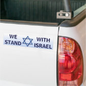 Wij Staan Met Israël Bumpersticker (Op Truck)