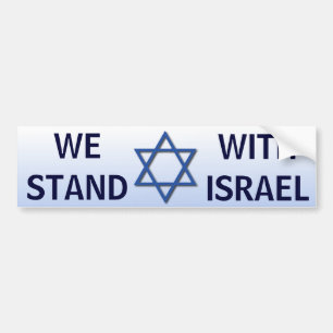 Wij Staan Met Israël Bumpersticker