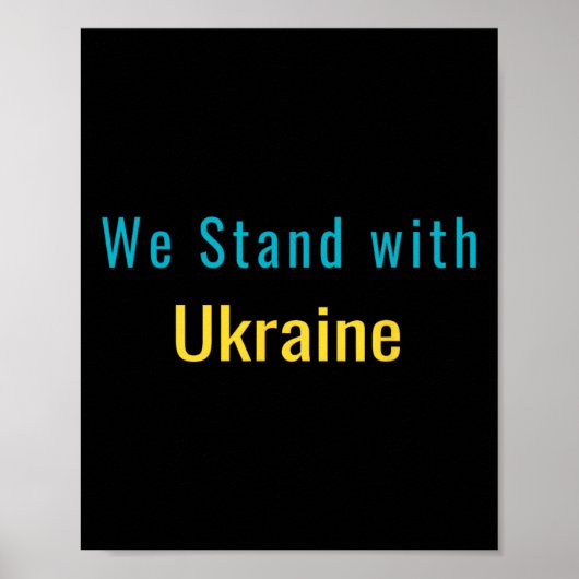 Wij staan met Oekraïne Poster (Voorkant)