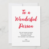 Wij stellen uw waardering voor Script Scroll Grey  Bedankkaart (Achterkant)