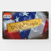Wij stemmen over de Amerikaanse grondwet Spandoek (Horizontaal)
