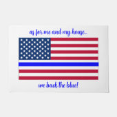 Wij steunen de blauwe politie. deurmat (Voorkant)