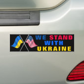 Wij steunen de Oekraïense Bumperstickers (Op auto)
