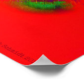 Wij steunen diversiteit, hart abstract poster (Hoek)