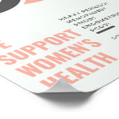 Wij steunen het poster van vrouwen op de werkplek (Hoek)