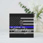 WIJ STEUNEN U DANK U POLITIE KAART (Staand voorkant)