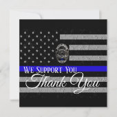 WIJ STEUNEN U DANK U POLITIE KAART (Voorkant)