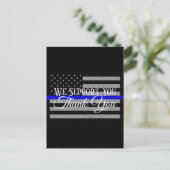 WIJ STEUNEN U DANK U POLITIEK BRIEFKAART (Staand voorkant)