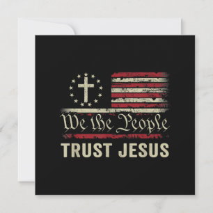 Wij The People Trust Jesus - Verenigde Staten - Ch Bedankkaart