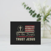 Wij The People Trust Jesus - Verenigde Staten - Ch Briefkaart (Staand voorkant)