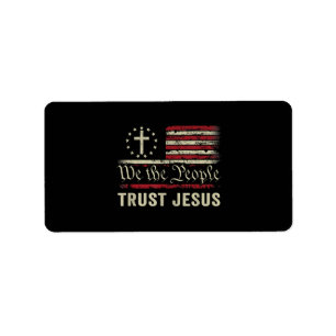 Wij The People Trust Jesus - Verenigde Staten - Ch Etiket