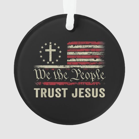 Wij The People Trust Jesus - Verenigde Staten - Ch Ornament (achterkant)