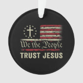 Wij The People Trust Jesus - Verenigde Staten - Ch Ornament (voorkant)