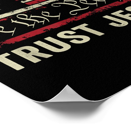 Wij The People Trust Jesus - Verenigde Staten - Ch Poster (Hoek)
