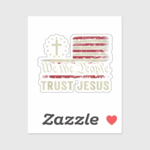 Wij The People Trust Jesus - Verenigde Staten - Ch Sticker