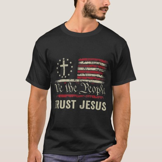 Wij The People Trust Jesus - Verenigde Staten - Ch T-shirt (Voorkant)