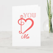 Wij twee romantisch stel kaart (Voorkant)