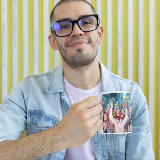 Wij verheugen ons over het Abstracte Koffiemok