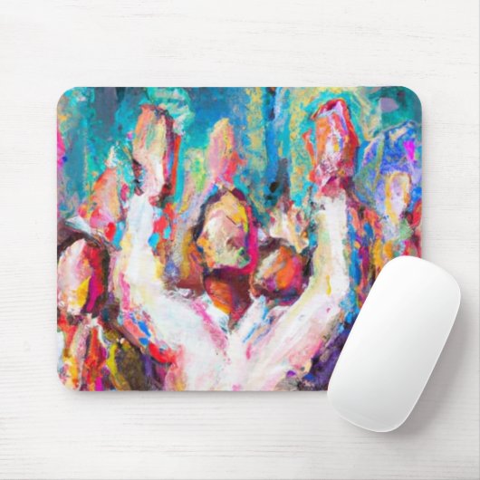 Wij verheugen ons over het Abstracte Muismat (Met muis)