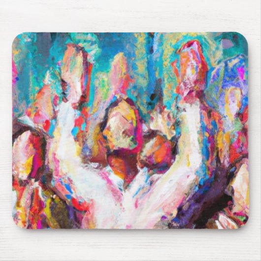 Wij verheugen ons over het Abstracte Muismat (Voorkant)