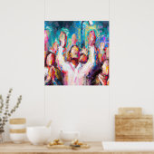 Wij verheugen ons over het Abstracte Poster (Keuken)