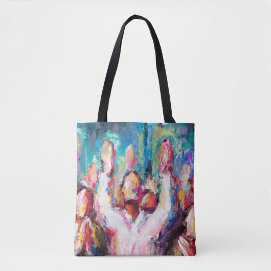 Wij verheugen ons over het Abstracte Tote Bag (Voorkant)