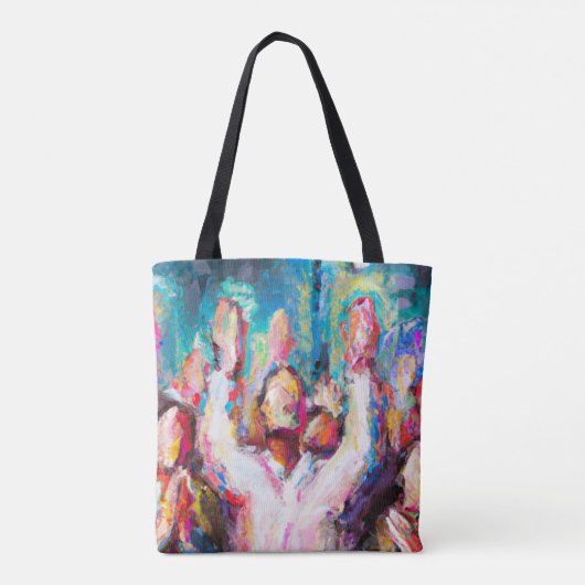 Wij verheugen ons over het Abstracte Tote Bag (Achterkant)
