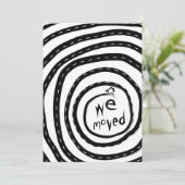 wij verhuisden aankondiging (spiraalvormige weg) (Staand voorkant)