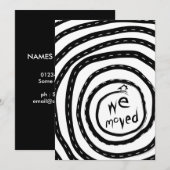 wij verhuisden aankondiging (spiraalweg) (Voorkant / Achterkant)