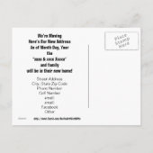 Wij verhuizen Briefkaarten Vriend & familie Verhui (Achterkant)