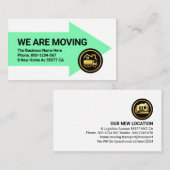 WIJ VERHUIZEN NAAR BUSINESS KANTOOR VISITEKAARTJE (Voorkant / Achterkant)