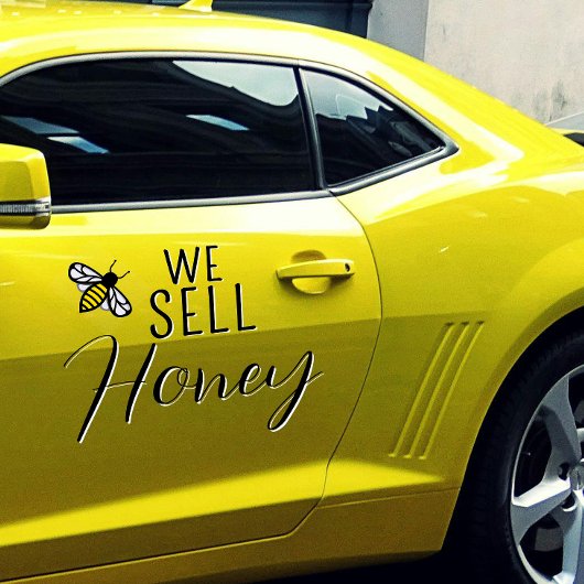Wij verkopen Honey Bee Apiary promotievenster Clin Raamsticker