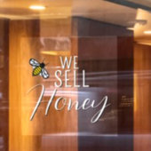 Wij verkopen Honey Bee Apiary promotievenster Clin Raamsticker