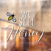 Wij verkopen Honey Bee Apiary promotievenster Clin Raamsticker (Vel 2)
