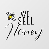 Wij verkopen Honey Bee Apiary promotievenster Clin Raamsticker (Vel)